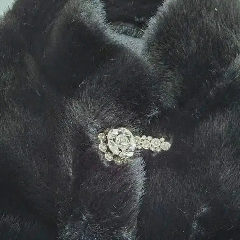 [BUNJANG] Black Fur Jacket / 블랙 퍼 자켓