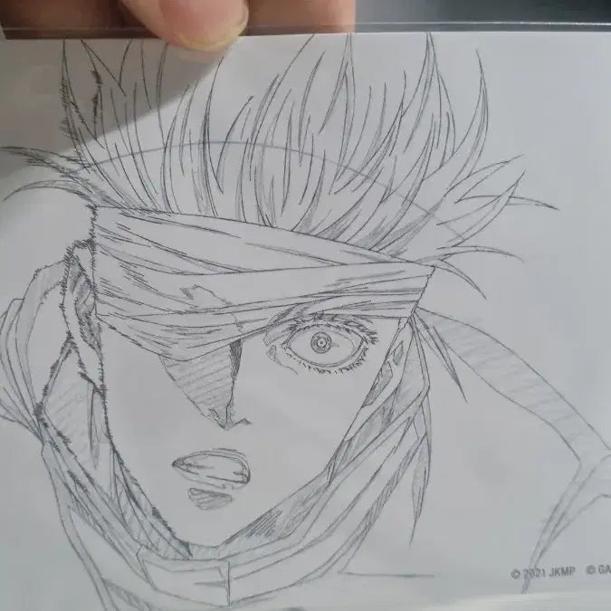 [BUNJANG] Jujutsu Kaisen Gojo Satoru Postcard / 극장판 주술회전 고죠 사토루 원화 엽서(포스트카드)**입니다.