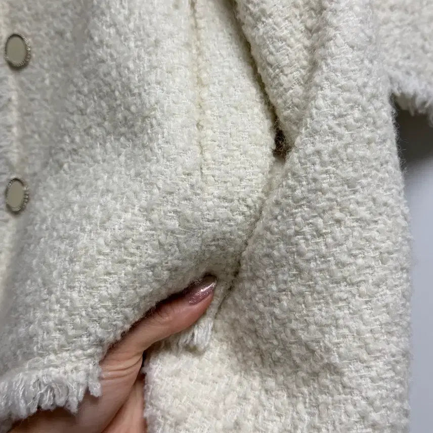 [BUNJANG] Tweed Jacket & Skirt Two-Piece Set / 울30 트위드 자켓 + 스커트 투피스 셋업