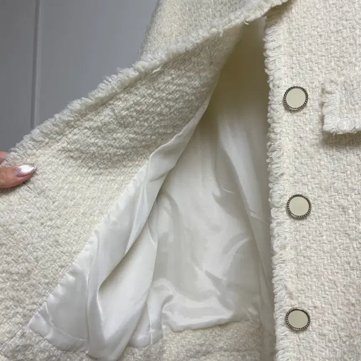 [BUNJANG] Tweed Jacket & Skirt Two-Piece Set / 울30 트위드 자켓 + 스커트 투피스 셋업