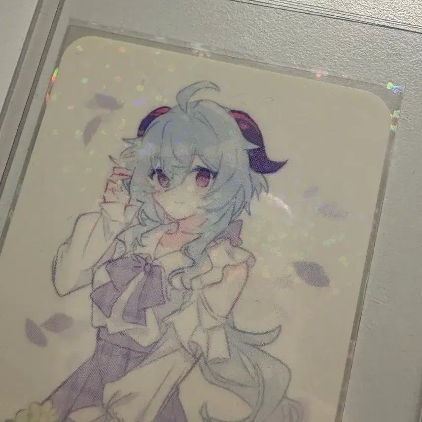 [BUNJANG] Genshin Impact Ganyu Hologram Photocard / 민먄먄 작가님 감우 홀로그램 포카