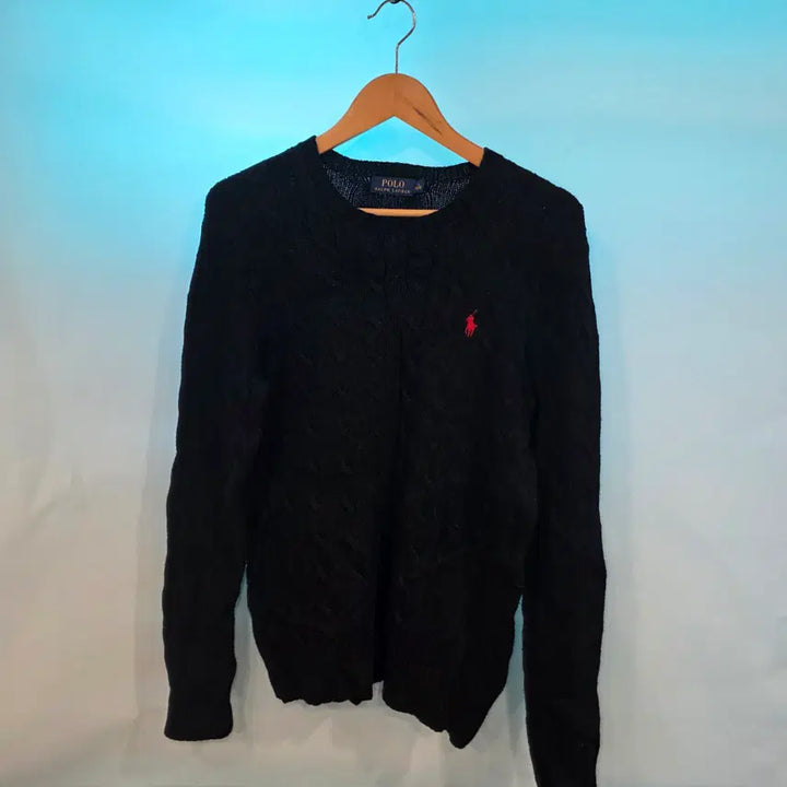 [BUNJANG] Polo Cable Knit Sweater / 폴로 꽈배기 니트