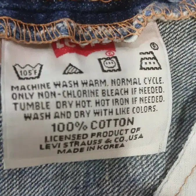 [BUNJANG] Levi's 501 Denim / 리바이스 501 데님 허리34-기장33 W86 L84 일자핏 편한바지