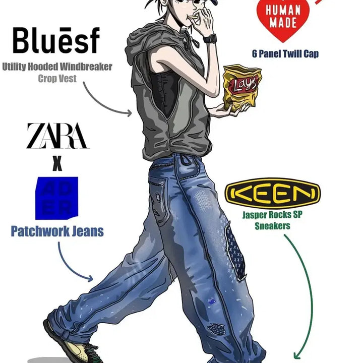 [BUNJANG] Zara Ader Error Patchwork Jeans / 자라 아더에러 패치워크 진