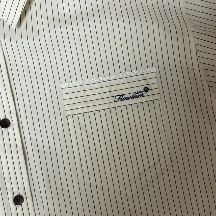 [BUNJANG] Floom Stripe Roll-up Shirt / (오늘만 할인)플로움 스트라이프 롤업 셔츠