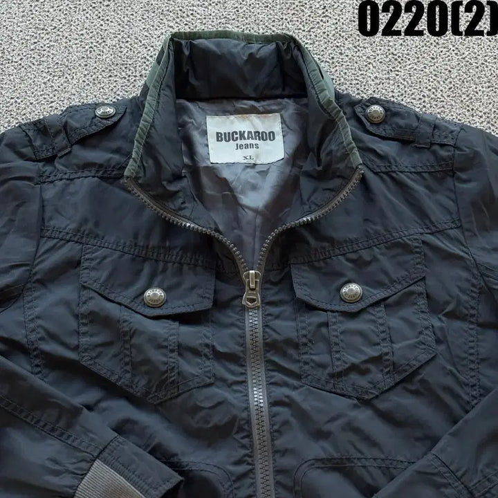 [BUNJANG] BUCKAROO Black Bomber Jacket XL / BUCKAROO 블랙 남성 봄버 자켓 XL