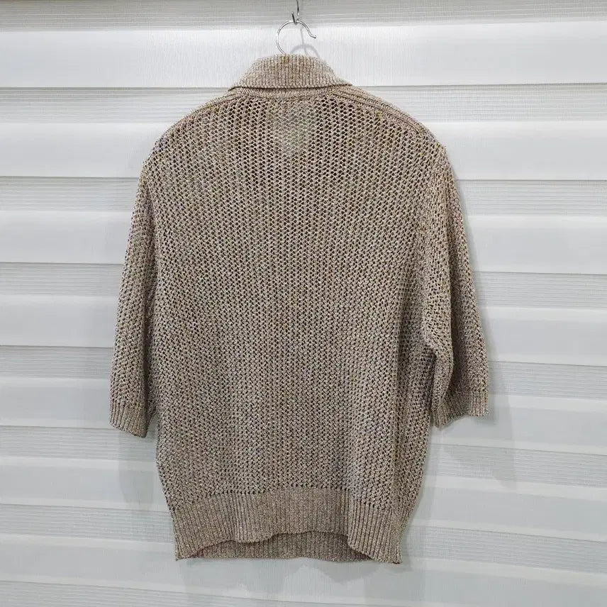 [BUNJANG] Ferragamo Women's Punching Collar Knit Top (Size L) / 페라가모 펀칭 카라 반팔 니트- 우먼L