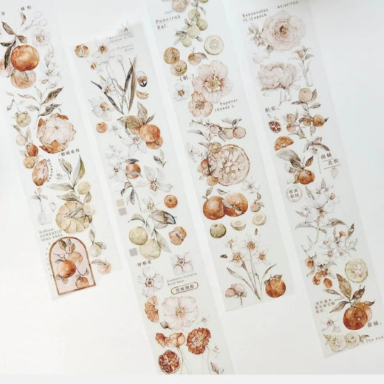 [BUNJANG] Frecklestea Tangerine PET Tape / 주근깨차 frecklestea vol3. 탠저린 귤 꽃마테 PET마테소분