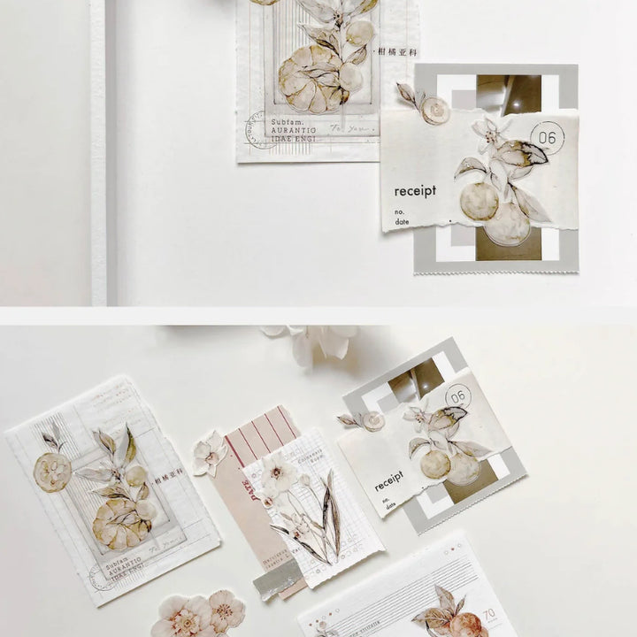 [BUNJANG] Frecklestea Tangerine PET Tape / 주근깨차 frecklestea vol3. 탠저린 귤 꽃마테 PET마테소분