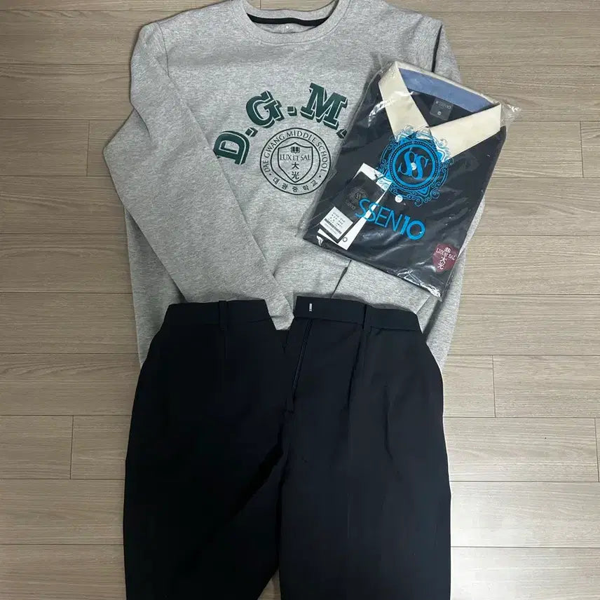 [BUNJANG] Daekwang Middle School Uniform Top & Pants Set / 대광중학교 동복 상의 맨투맨 교복 바지