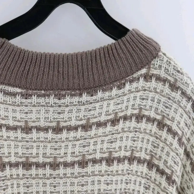 [BUNJANG] Tweed Knit Top / N129 트위드느낌루즈핏니트