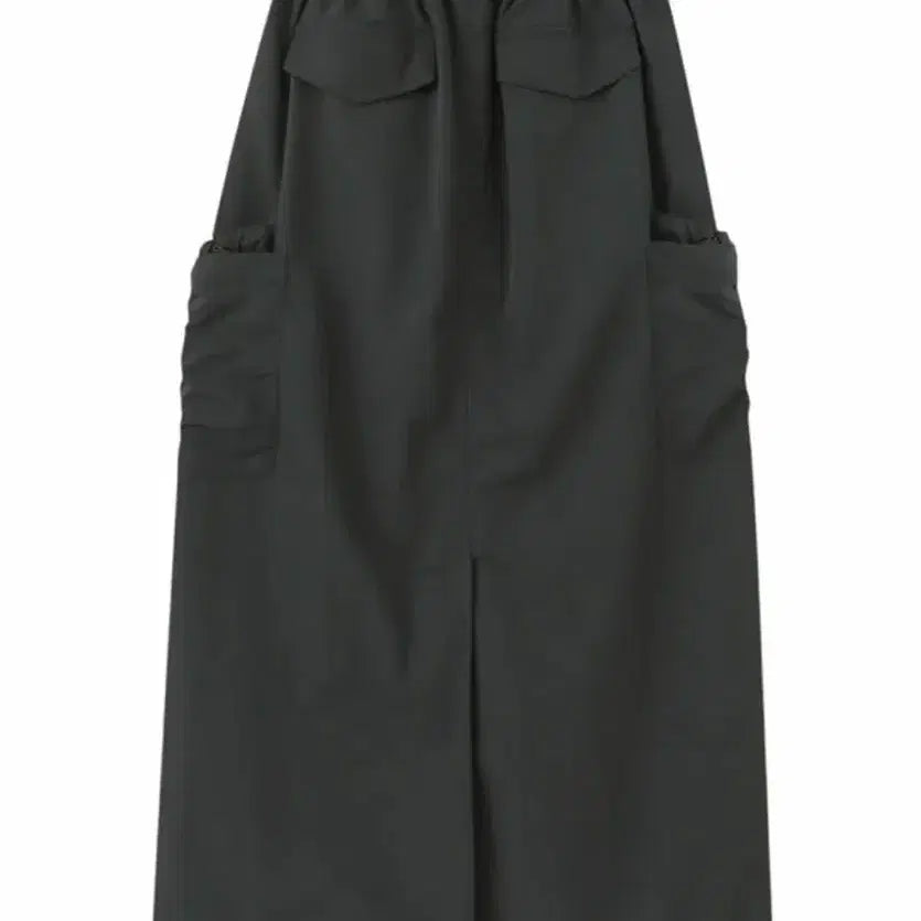 [BUNJANG] ETMON Cargo Midi Skirt Charcoal / 에트몽 ETMON 카고 스커트 차콜