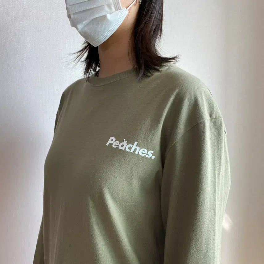 [BUNJANG] Peaches. One Universe Long Sleeve (Khaki) / [Peaches.] 피치스 원 유니버스 롱슬리브 (Khaki)