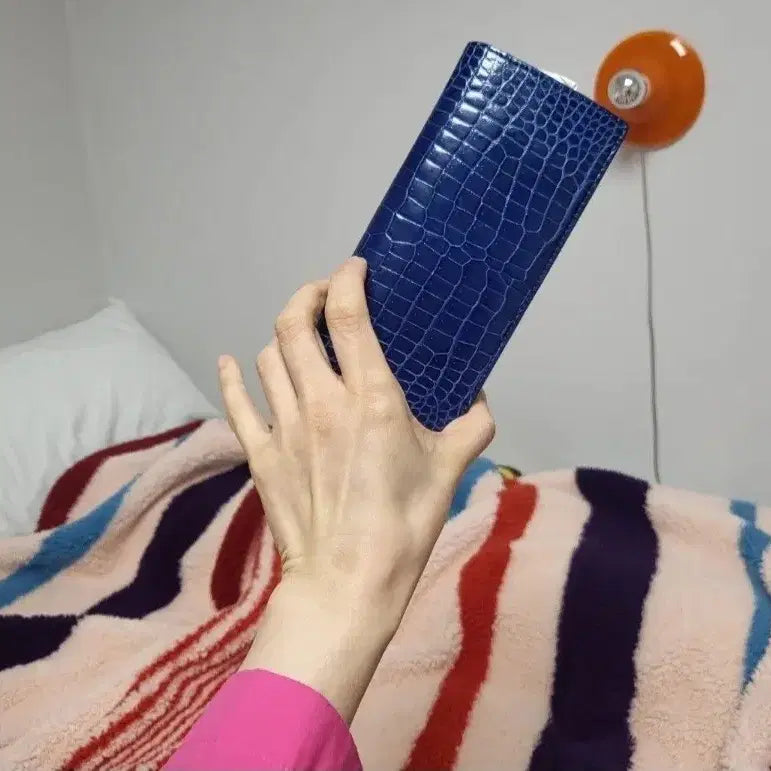 [BUNJANG] Real Crocodile Long Wallet Unisex / 리얼 악어 장지갑 남녀공용