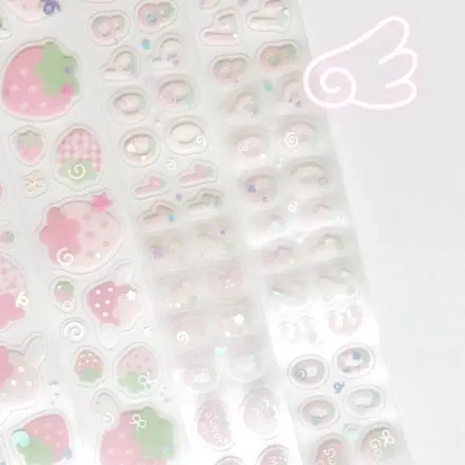 [BUNJANG] Strawberry Number Illustration / 설기일러스트 딸기숫자