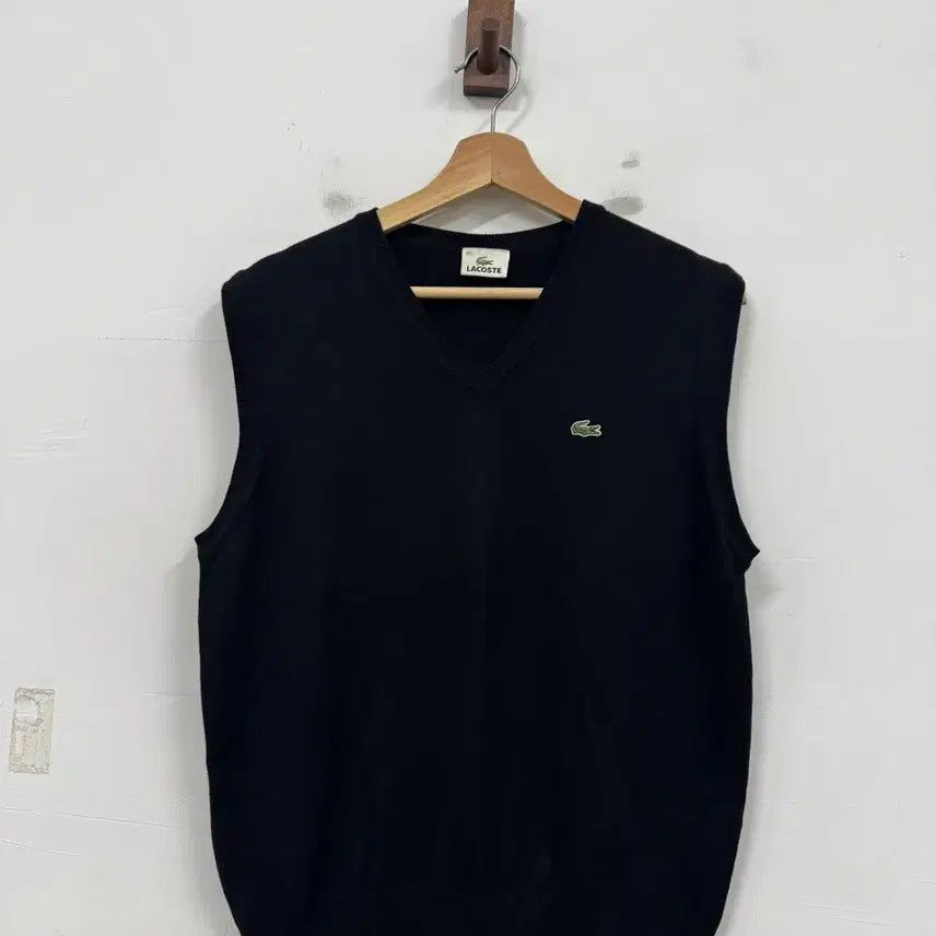 [BUNJANG] Lacoste V-neck Knit Vest / (105)라코스테 브이넥 니트 조끼