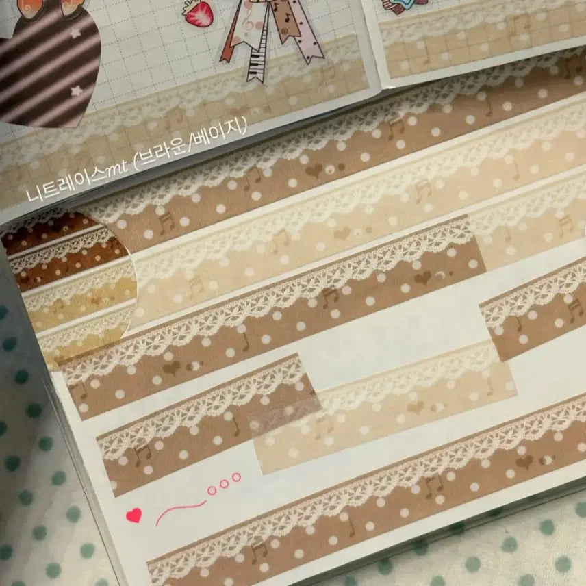 [BUNJANG] Peace Piece Knit Lace Washi Tape / [평화조각] 니트레이스 마테