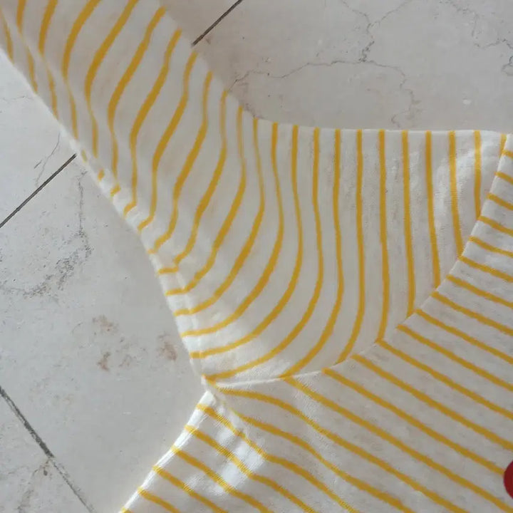 [BUNJANG] Lucky Chouette Striped T-Shirt / 025 럭키슈에뜨 스트라이프 티 Free