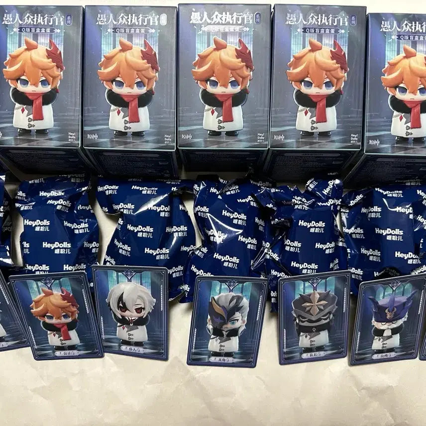 [BUNJANG] Genshin Impact Fatui Q Version Figure Bundle Set / 원신 우인단 Q판 피규어 7종 일괄판매