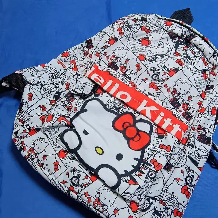 [BUNJANG] Sanrio Hello Kitty Character Print Backpack / 산리오 헬로키티 캐릭터 프린트 백팩