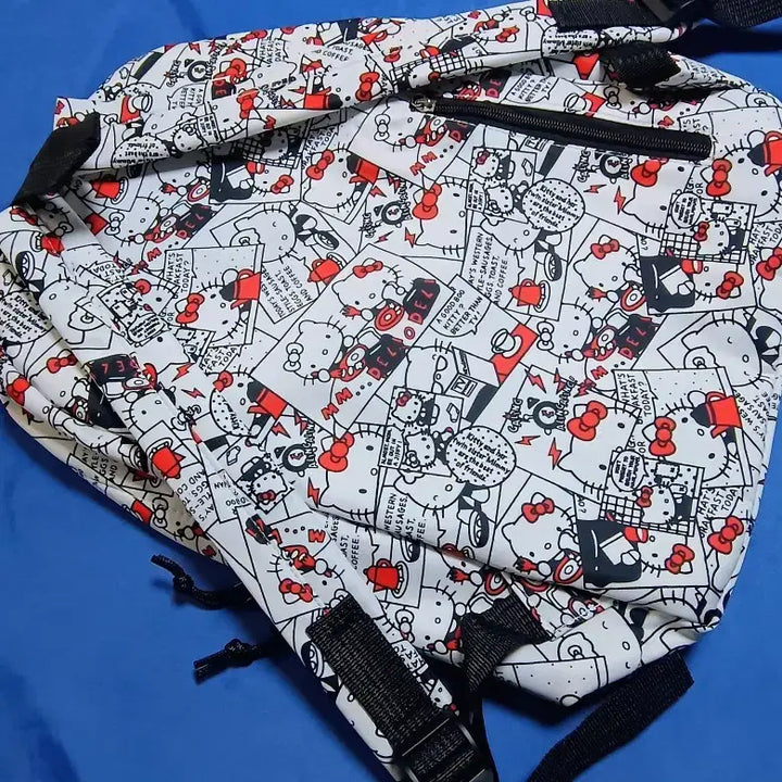 [BUNJANG] Sanrio Hello Kitty Character Print Backpack / 산리오 헬로키티 캐릭터 프린트 백팩