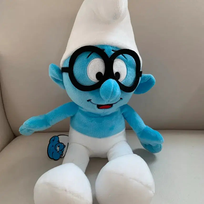 [BUNJANG] Smurfs Hefty Smurf Plush Doll / 스머프 똘똘이 봉제인형