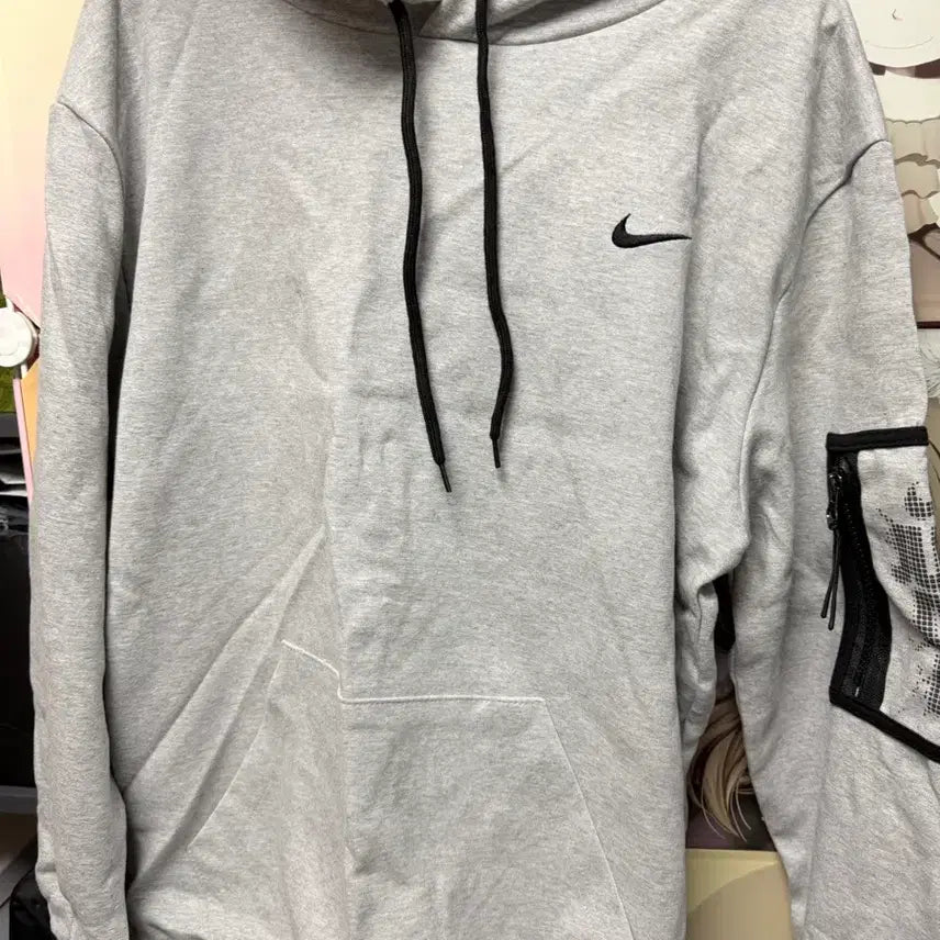 [BUNJANG] Nike Gray Zip-up Hoodie (XL) / 나이키 후드티 회색 집업 디테일 xl