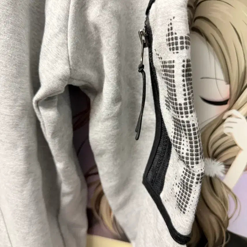 [BUNJANG] Nike Gray Zip-up Hoodie (XL) / 나이키 후드티 회색 집업 디테일 xl