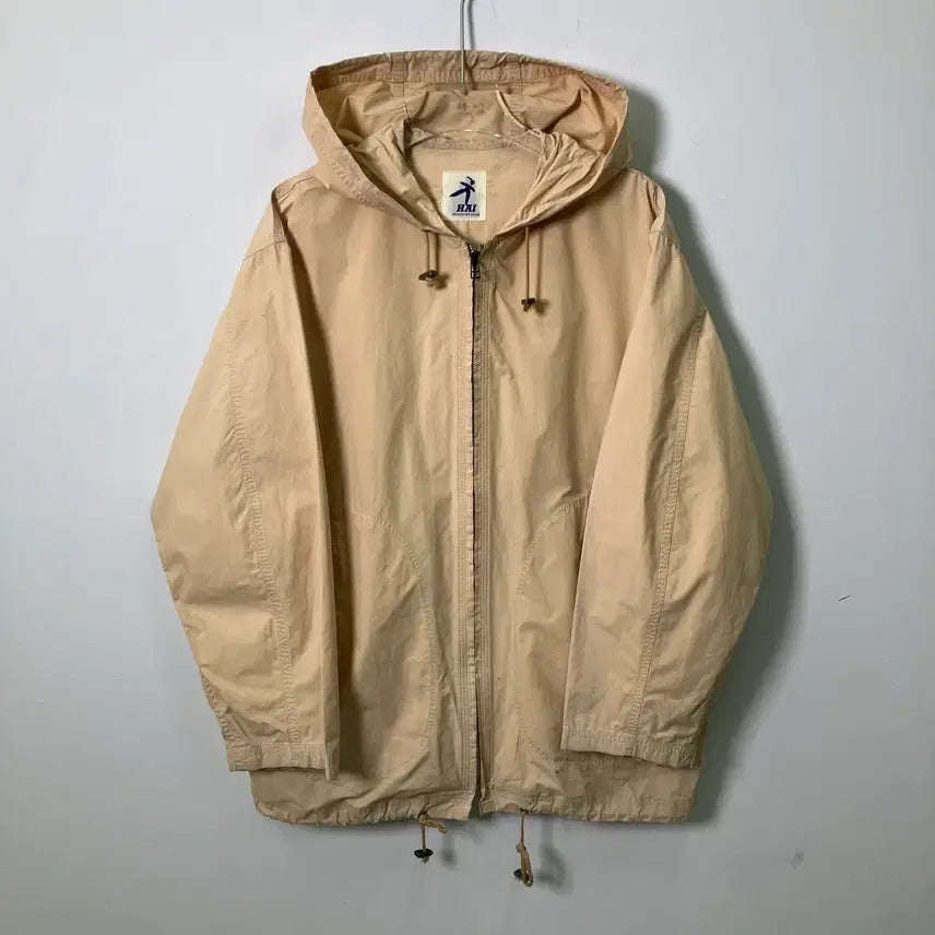 [BUNJANG] Issey Miyake High Sporting Gear Beige Windbreaker / 이세이미야케 하이 스포르팅 기어 베이지 윈드브레이커