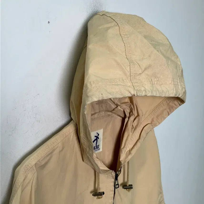 [BUNJANG] Issey Miyake High Sporting Gear Beige Windbreaker / 이세이미야케 하이 스포르팅 기어 베이지 윈드브레이커