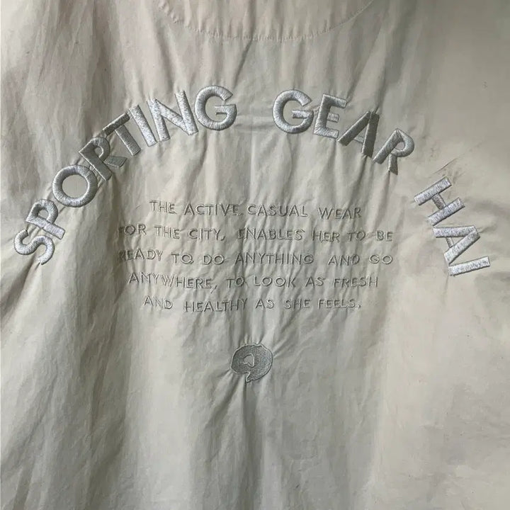 [BUNJANG] Issey Miyake High Sporting Gear Beige Windbreaker / 이세이미야케 하이 스포르팅 기어 베이지 윈드브레이커