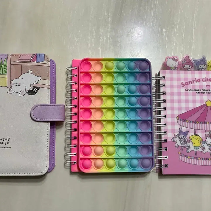 [BUNJANG] Sanrio/Pop It Diary Set / 일괄 판매) 다이어리 3종 세트 (산리오/팝잇)