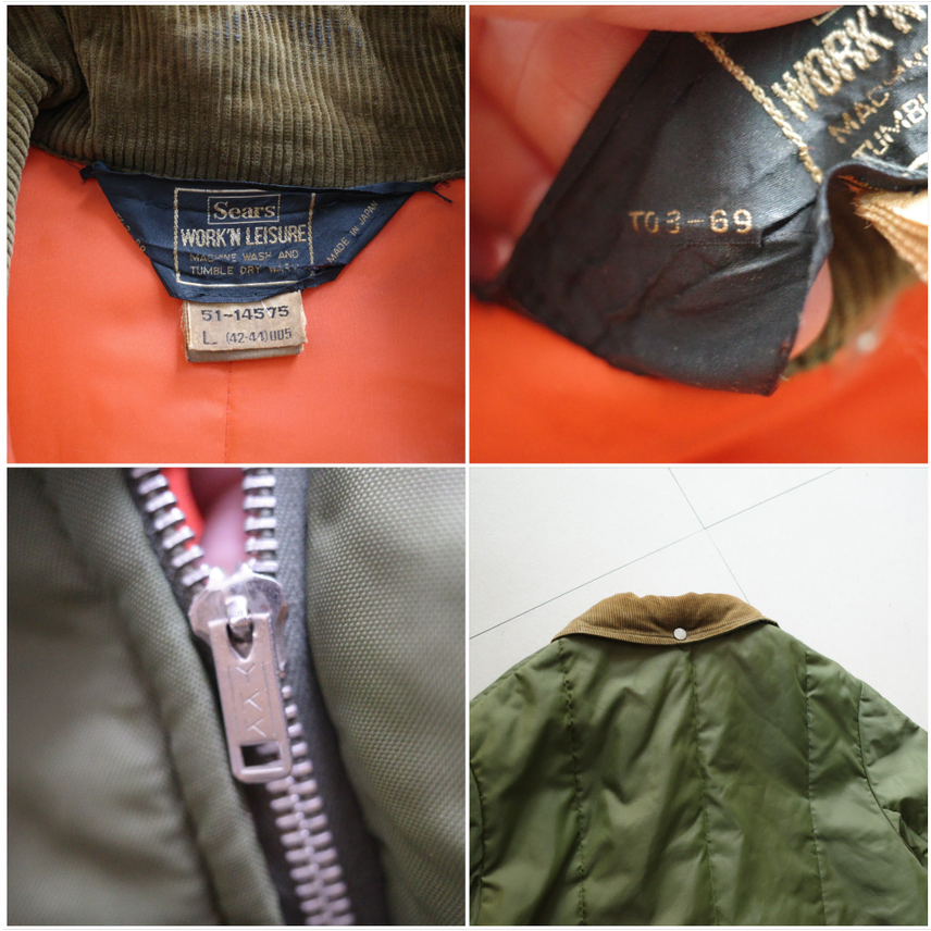 [BUNJANG] Sears Hunting Padded Jacket L / 60s 시어스 Sears 헌팅 패딩 자켓 L
