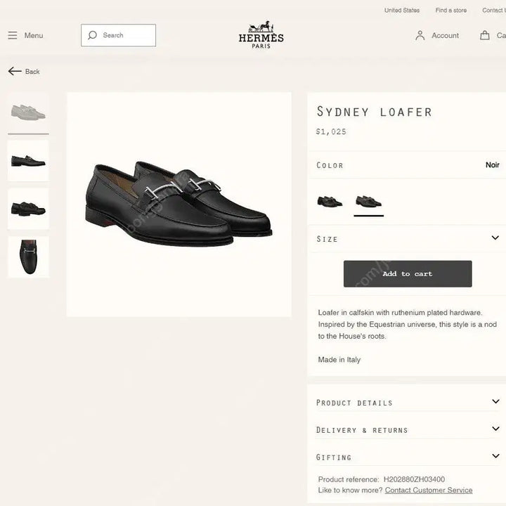 [BUNJANG] Hermes Sydney Loafer 265 / (풀구성)에르메스 남성 시드니 로퍼 265