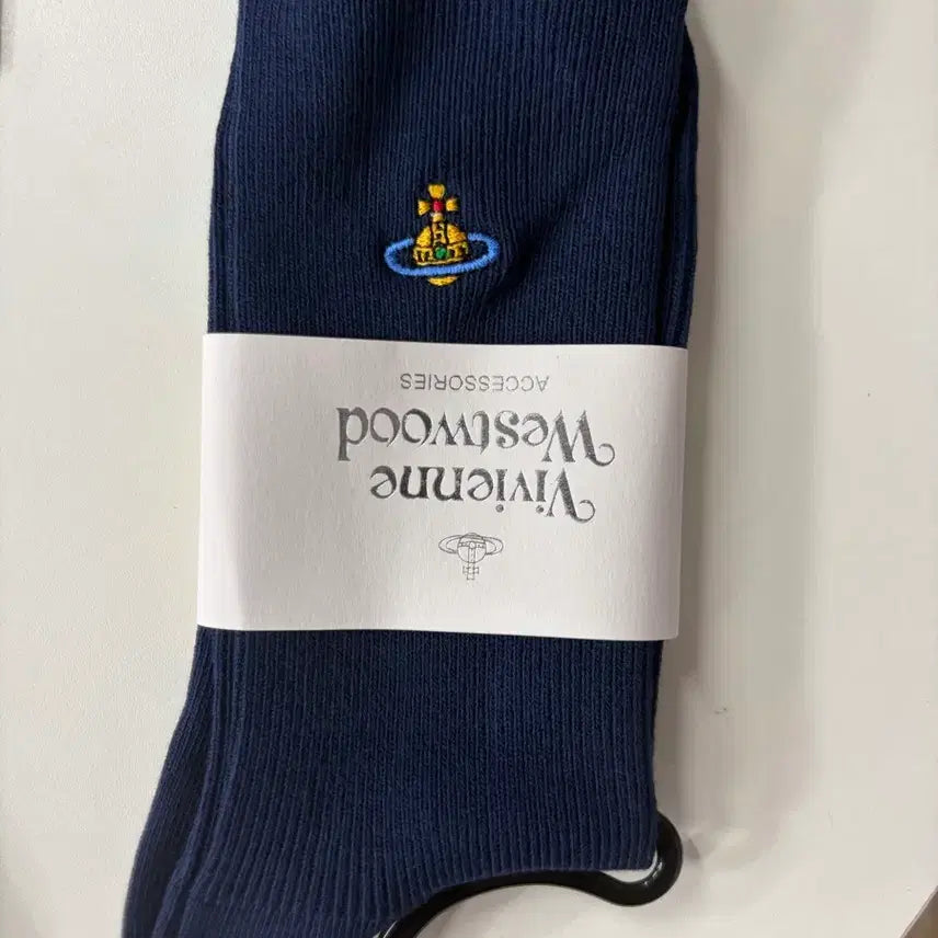 [BUNJANG] Vivienne Westwood Jang Gyul Navy Socks / 비비안 웨스트 우드 장목양말 네이비