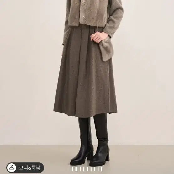 [BUNJANG] SJSJ Knit Mink Fur Vest & Pouch Bag / SJSJ 니트 밍크 퍼 베스트 + 파우치 백