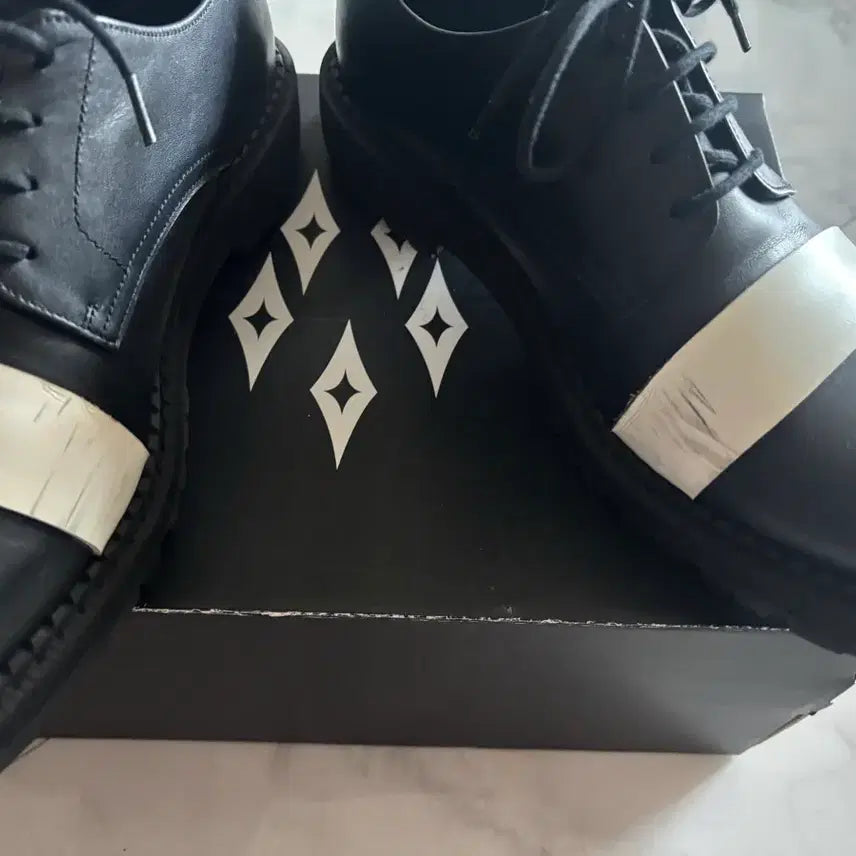 [BUNJANG] David Stone DVS Strap Derby Shoes (Black) / 데이비드 스톤 DVS STRAP DERBY SHOES 블랙 (상태좋음)
