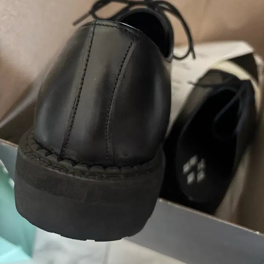 [BUNJANG] David Stone DVS Strap Derby Shoes (Black) / 데이비드 스톤 DVS STRAP DERBY SHOES 블랙 (상태좋음)