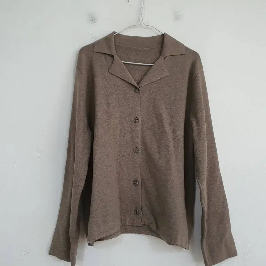 [SOLD OUT] 브리엘 여성 24년 브라운 카라 가디건 66