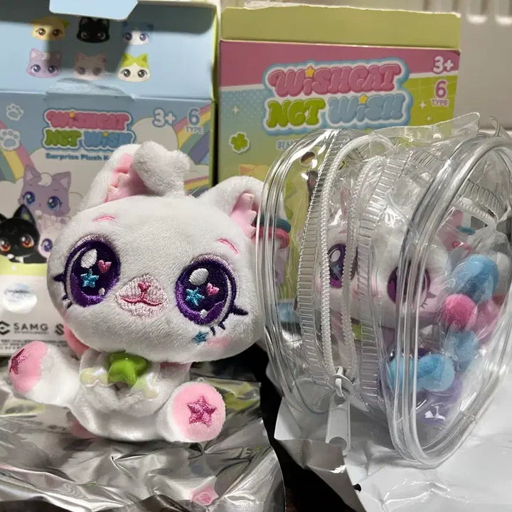 [BUNJANG] NCT WISH Sakuya Wish Cat Figure Bundle Set / NCT WISH 엔시티위시 위시캣 사쿠야 뽀실냥 키링 피규어 일괄