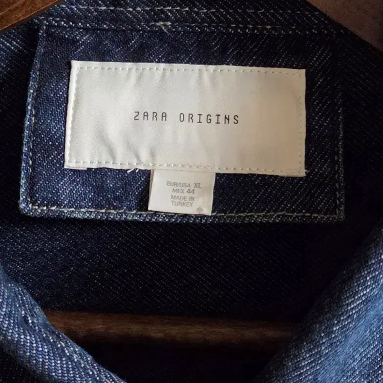 [BUNJANG] ZARA Origins Indigo Denim Shirt XL / ZARA 자라 오리진스 인디고 데님 셔츠 XL