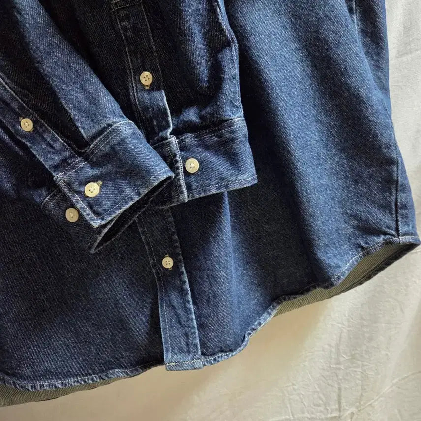 [BUNJANG] ZARA Origins Indigo Denim Shirt XL / ZARA 자라 오리진스 인디고 데님 셔츠 XL