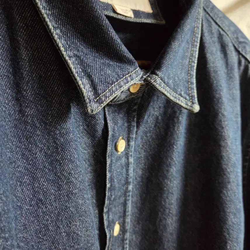 [BUNJANG] ZARA Origins Indigo Denim Shirt XL / ZARA 자라 오리진스 인디고 데님 셔츠 XL