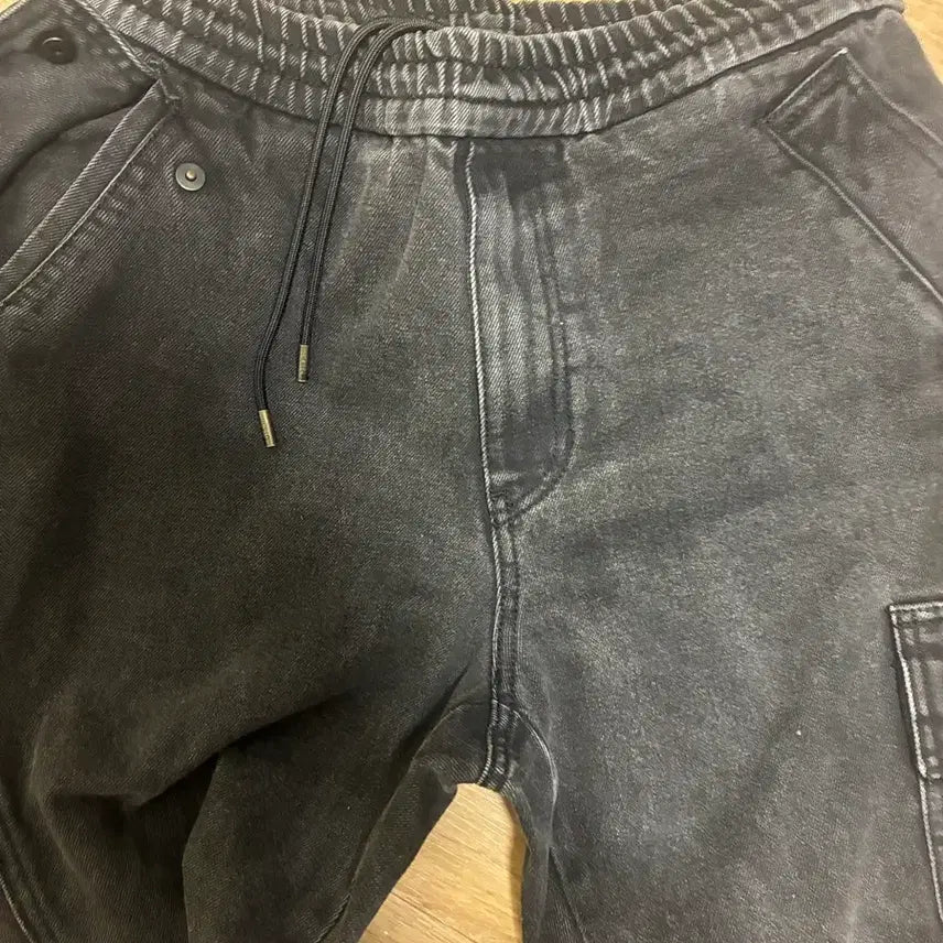 [BUNJANG] Solid Homme Jogger / 솔리드옴므 흑청 조거