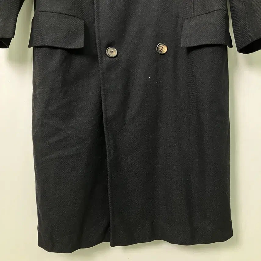 [BUNJANG] Vintage Gucci Double Breasted Coat / 7-80's 올드 구찌 블랙 더블 브레스티드 코트 48