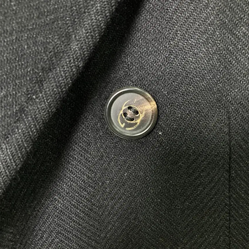 [BUNJANG] Vintage Gucci Double Breasted Coat / 7-80's 올드 구찌 블랙 더블 브레스티드 코트 48