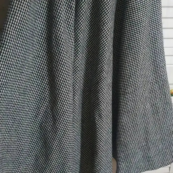 [BUNJANG] Houndstooth Check Elastic Banding Skirt / 하운드투스 체크 고무줄 밴딩 스커트 55정도