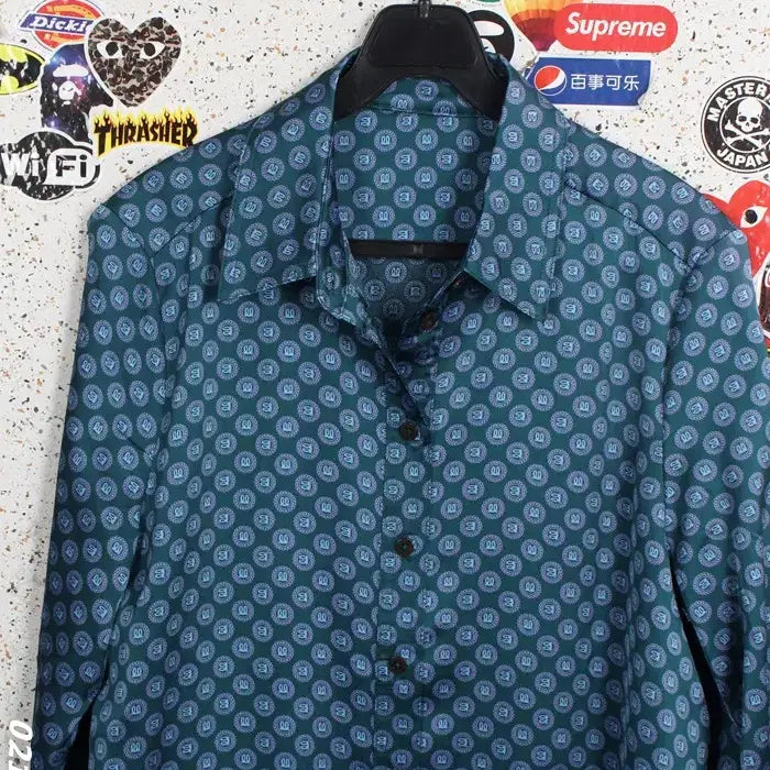 [BUNJANG] Lang &amp; Lu Patterned Blouse (Size 66) / [득템가]여성66 / 랭앤루 패턴 셔츠 블라우스BL 21-73