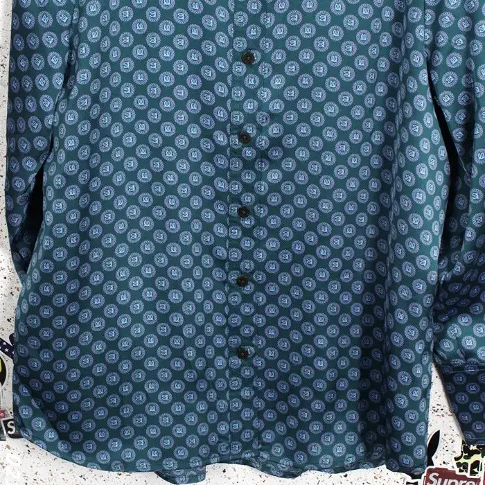[BUNJANG] Lang &amp; Lu Patterned Blouse (Size 66) / [득템가]여성66 / 랭앤루 패턴 셔츠 블라우스BL 21-73