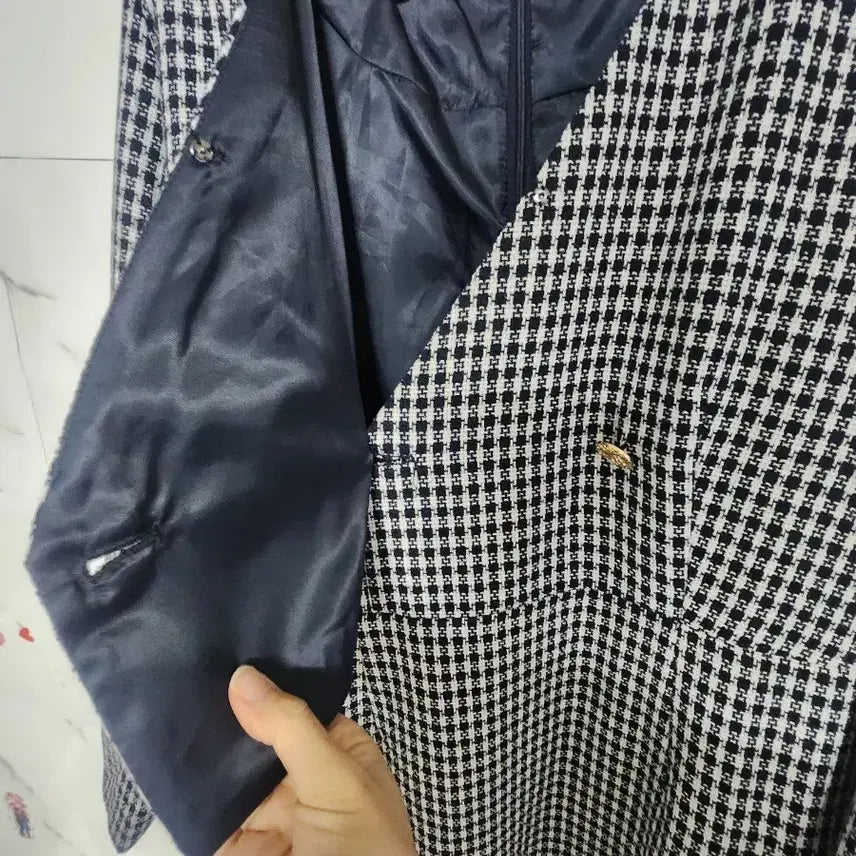 [BUNJANG] Ri&amp;Co Check Tweed Dress / 새상품  Ri&amp;Co 체크 트위드 원피스 통통 66  크게 입는분또는77